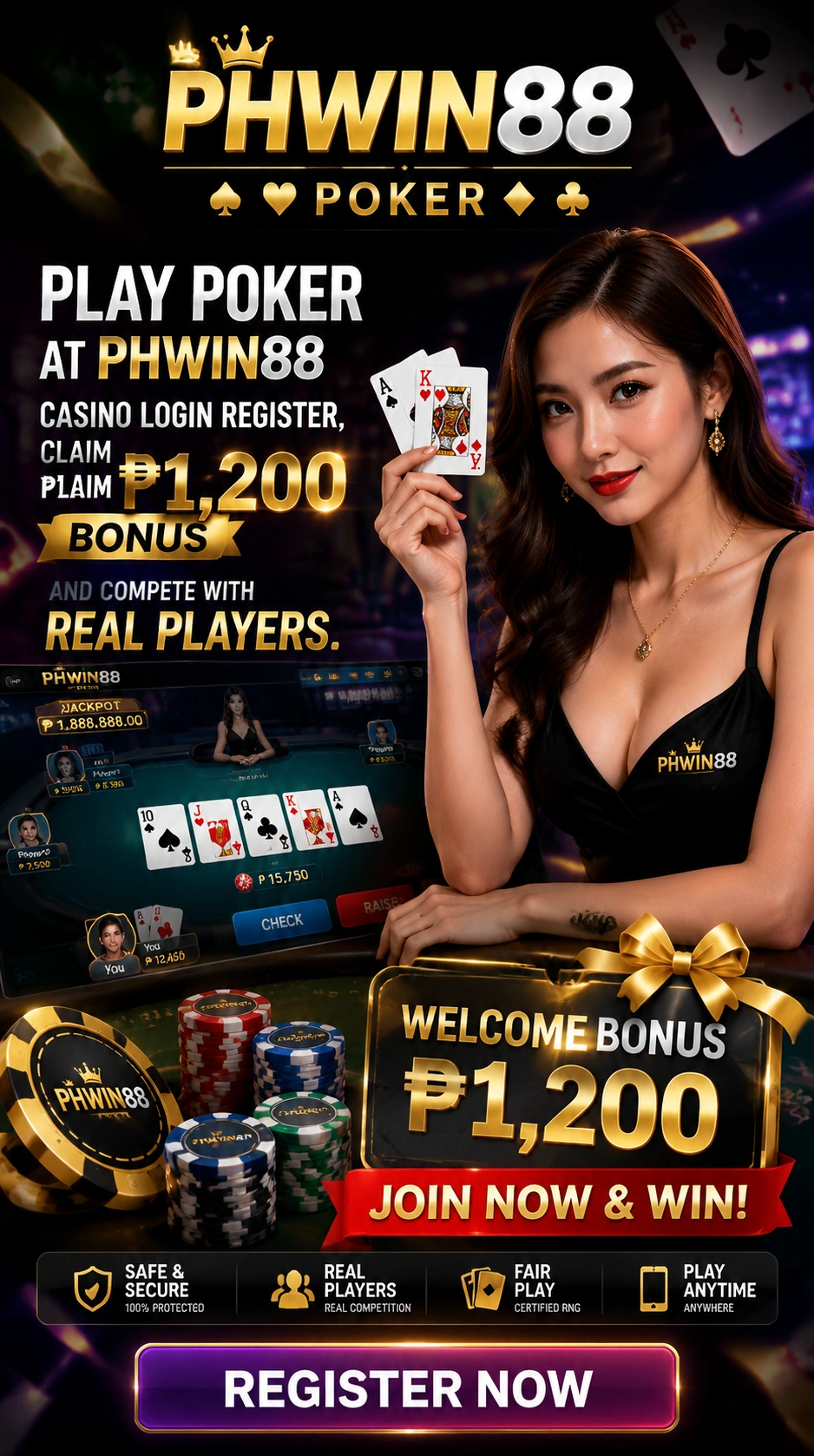 Poker tournament session with visible seating and prize flow